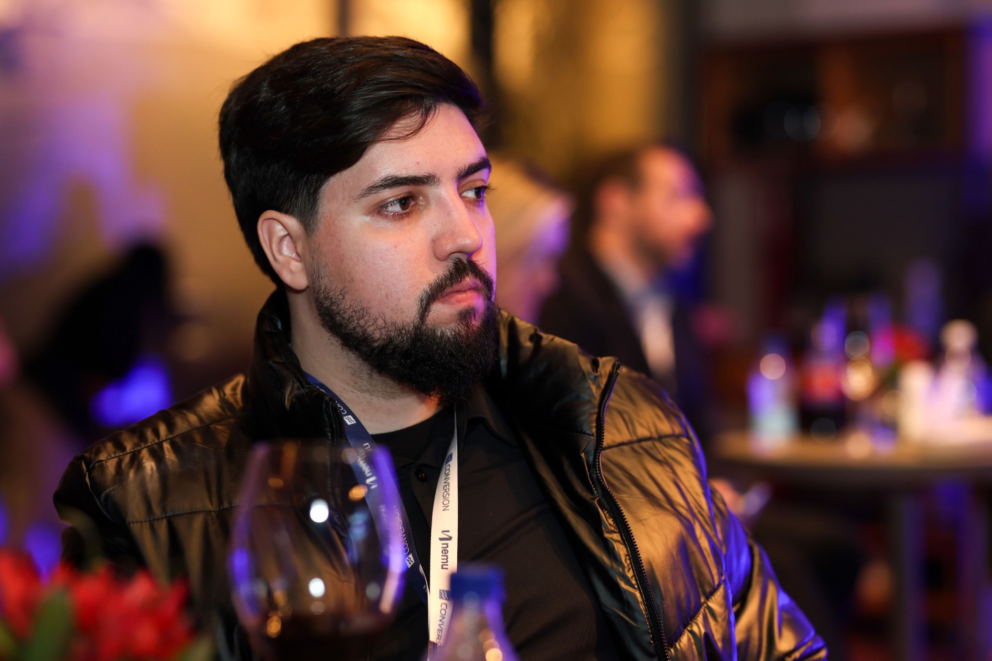 Patrick Perdigão em evento de SEO